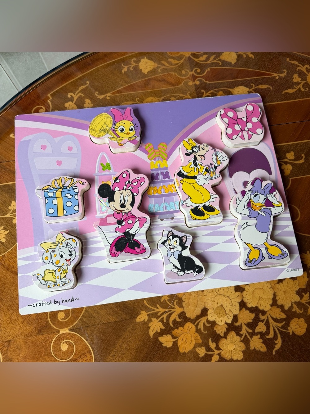 Wooden Melissa & Doug Minnie Mouse Puzzle
Bowtique Clarabelle Cuckoo Loca